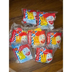 Vintage 1999-2000 McDonald’s Fisher Price Under 3 Happy Meal Toys Lot of 7 NEW